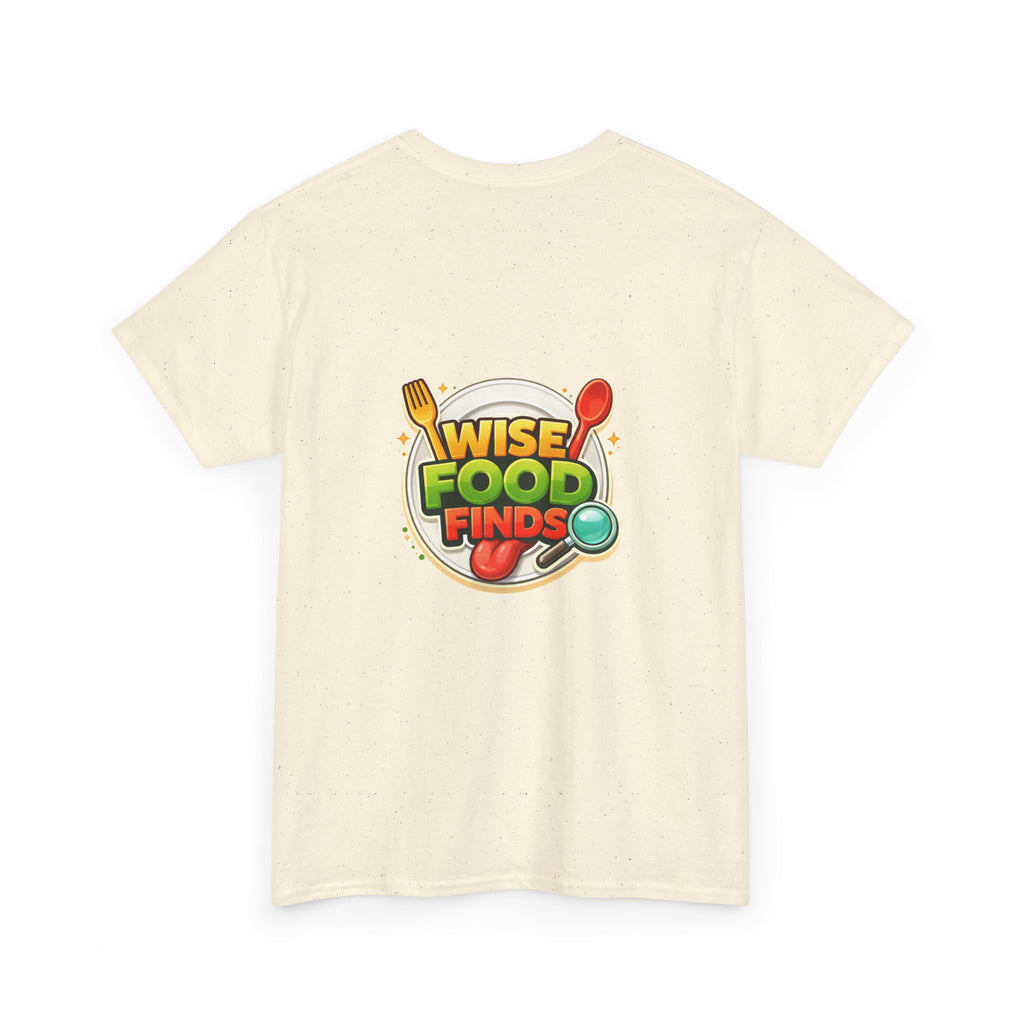 Wise Food Finds T-Shirt — Fun Food Lover Tee