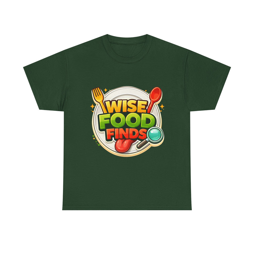 Wise Food Finds T-Shirt — Fun Food Lover Tee
