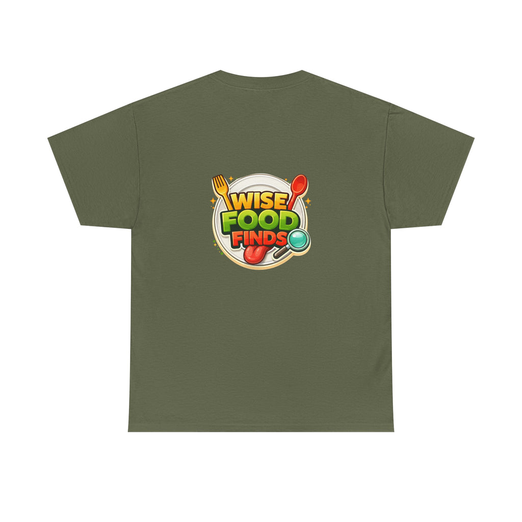 Wise Food Finds T-Shirt — Fun Food Lover Tee