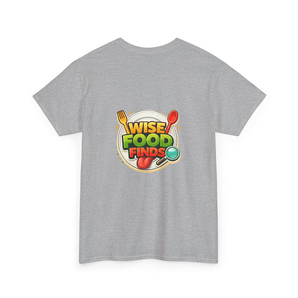 Wise Food Finds T-Shirt — Fun Food Lover Tee