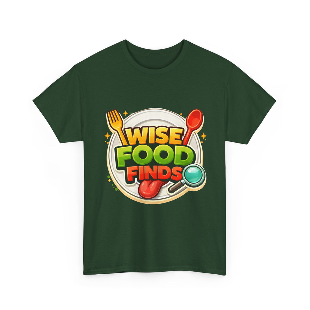 Wise Food Finds T-Shirt — Fun Food Lover Tee