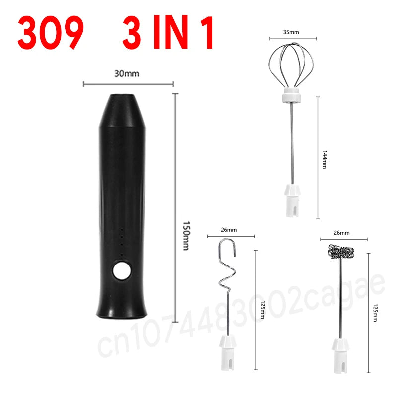 3-Speed Electric Milk Frother