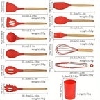 12-Piece Silicone Kitchen Utensil Set