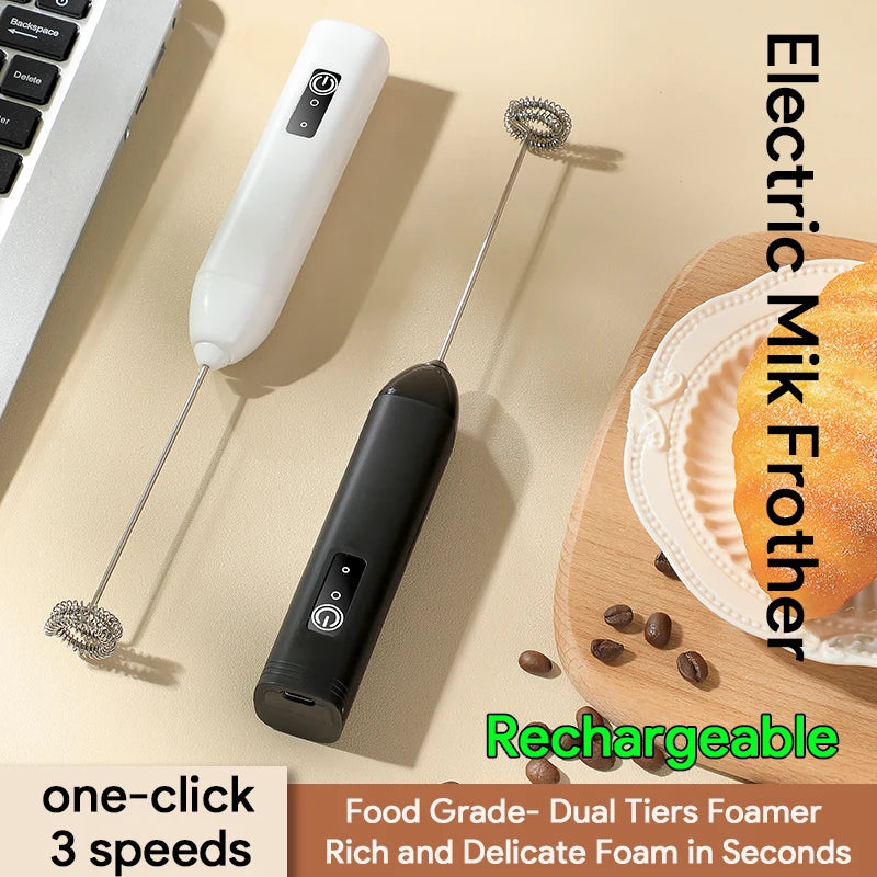 3-Speed Electric Milk Frother