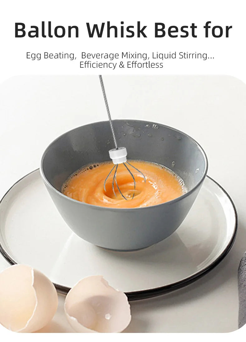 3-Speed Electric Milk Frother