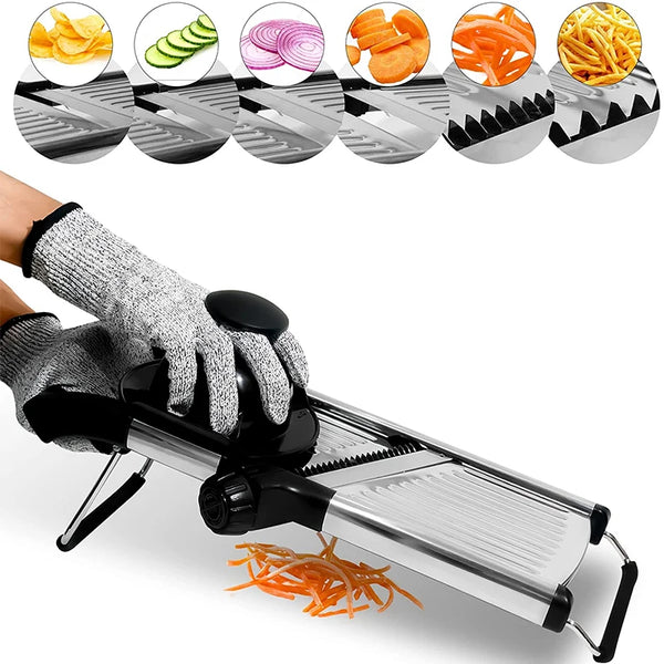 LMETJMA Adjustable Mandoline Slicer