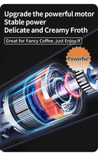 3-Speed Electric Milk Frother