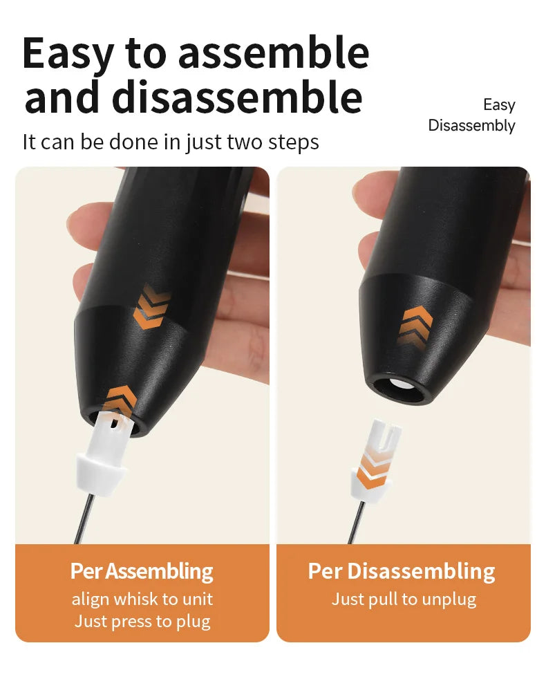 3-Speed Electric Milk Frother