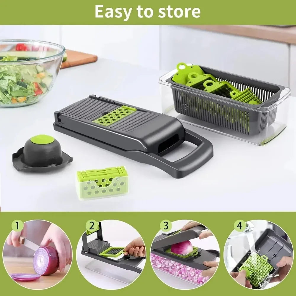 14-in-1 Multifunctional Vegetable Chopper