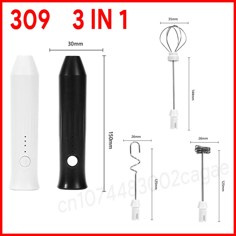 3-Speed Electric Milk Frother