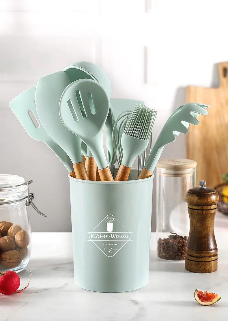 12-Piece Silicone Kitchen Utensil Set