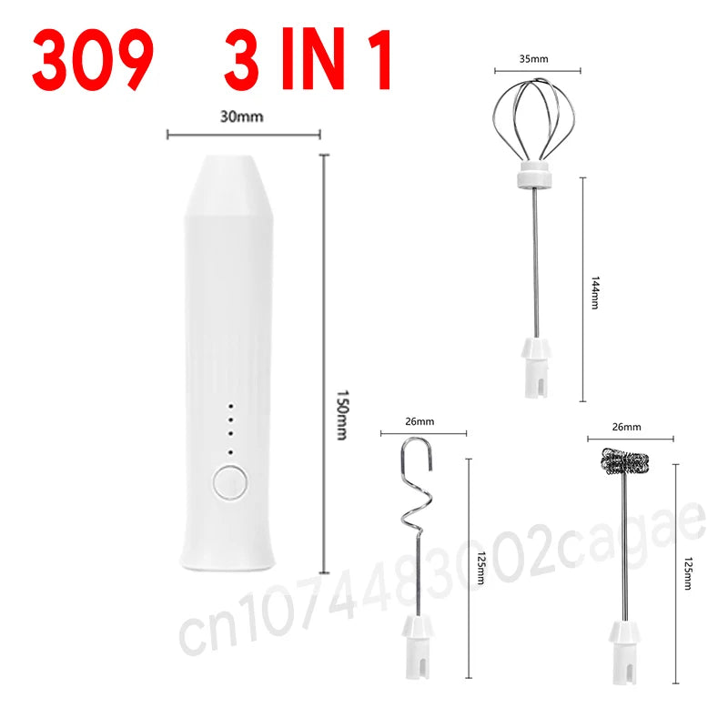 3-Speed Electric Milk Frother