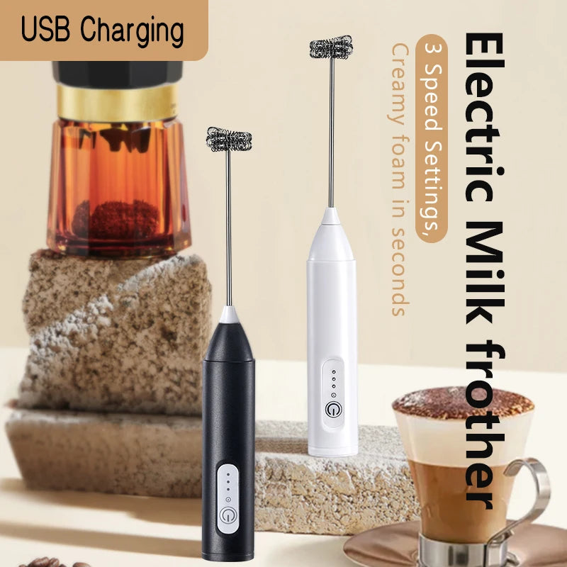 3-Speed Electric Milk Frother