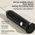 3-Speed Electric Milk Frother