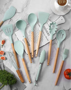 12-Piece Silicone Kitchen Utensil Set
