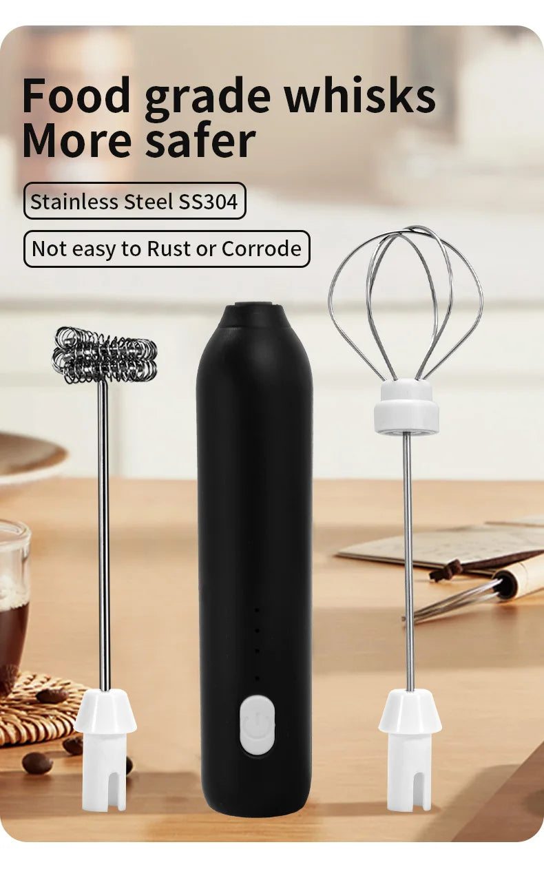 3-Speed Electric Milk Frother