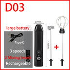 3-Speed Electric Milk Frother